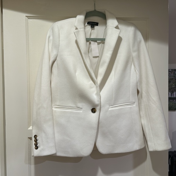 Ann Taylor Jackets & Blazers - NEW WITH TAG Ann Taylor White Blazer/Coat (Orig Price $189)
